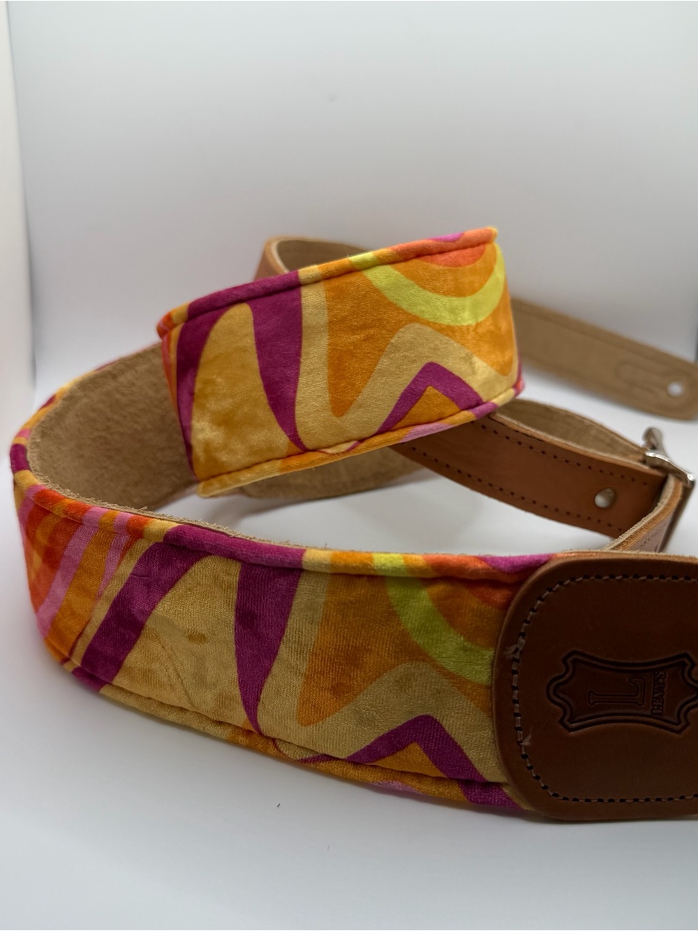 Retro Psychedelic Guitar Strap